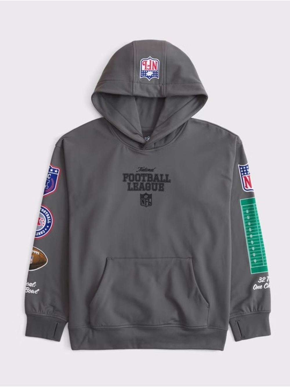 Abercrombie kids nfl graphic popover hoodie